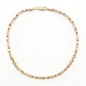 HALLMARKED 9CT GOLD BYZANTINE CHAIN BRACELET