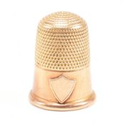 19TH CENTURY 18CT GOLD THIMBLE