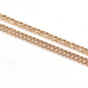 ITALIAN 9CT GOLD DOUBLE CURB GOURMETTE LINK NECKLACE CHAIN