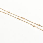 HALLMARKED 9CT GOLD RABBIT CHAIN LINK NECKLACE