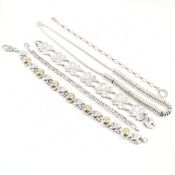 COLLECTION OF SILVER & WHITE METAL JEWELLERY