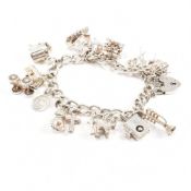 HALLMARKED SILVER BRACELET.