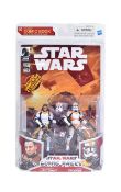 STAR WARS - COMIC PACKS - BOXED ACTION FIGURES & COMIC BOOK