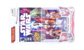 STAR WARS - COMIC PACKS - BOXED ACTION FIGURES & COMIC BOOK