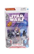 STAR WARS - COMIC PACKS - BOXED ACTION FIGURES & COMIC BOOK