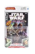 STAR WARS - COMIC PACKS - BOXED ACTION FIGURES & COMIC BOOK