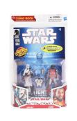 STAR WARS - COMIC PACKS - BOXED ACTION FIGURES & COMIC BOOK