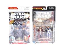 STAR WARS - COMIC PACKS - BOXED ACTION FIGURES & COMIC BOOK SETS
