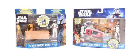 STAR WARS - THE CLONE WARS - BOXED ACTION FIGURE PLAYSETS