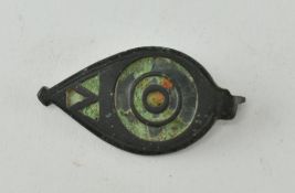 ANCIENT ROMAN STYLE ENAMEL BROOCH