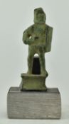 BELIEVED ROMAN PERIOD BRONZE GLADIATOR FIGURINE