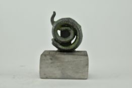 BELIEVED ROMAN IRON SNAKE SHAPED PENDANT / BROOCH