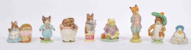 EIGHT VINTAGE BESWICK BEATRIX POTTER FIGURINES