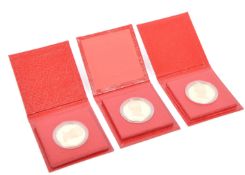 COLLECTION OF THREE JOHN LOGIE BAIRD CASED MEDALLIONS