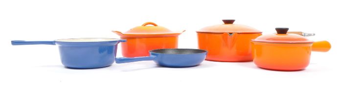 COLLECTION OF LE CREUSET COOKING SAUCEPANS & DISHES