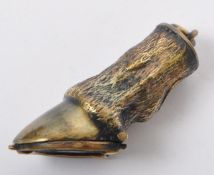 BRASS VESTA CASE IN THE FORM OF HORSESHOE