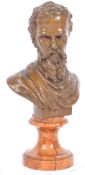 GRAND TOUR PIECE MICHELANGELO BRONZE BUST