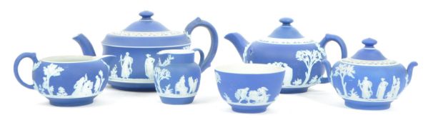 COLLECTION OF WEDGWOOD JASPERWARE - PORTLAND BLUE