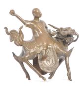 VINTAGE 20TH CENTURY CHINESE BRONZE FIGURE