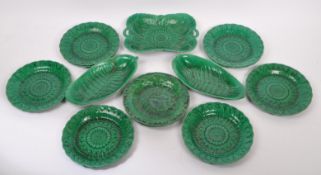 COLLECTION OF 19TH CENTURY WEDGWOOD MAJOLICA PLATES
