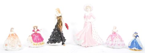 BONE CHINA LADIES - COALPORT - DOULTON - WORCESTER - ROYAL ALBERT