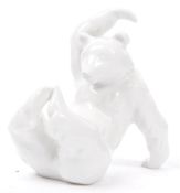 VINTAGE SITTING ANIMATED PORCELAIN POLAR BEAR BY KPM BERLIN