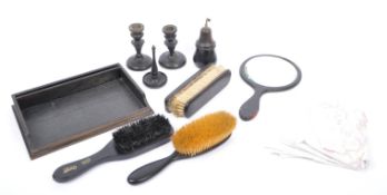 VINTAGE 20TH CENTURY EBONY DRESSING ROOM VANITY SET