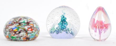 COLLECTION OF PAPERWEIGHT, MILLIEFIORI / CAITHNESS ETC
