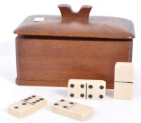 VINTAGE 20TH CENTURY EUROPEAN TABLE TOP DOMINOES GAME