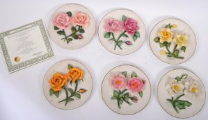 COLLECTION OF FRANKLIN MINT CAPODIMONTE 3D PORCELAIN PLATES