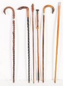 COLLECTION OF VINTAGE 20TH CENTURY WALKING STICKS
