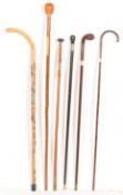 COLLECTION OF VINTAGE 20TH CENTURY WALKING STICKS