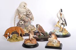 COLLECTION OF VINTAGE TEVIOTDALE RESIN ANIMAL FIGURES