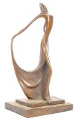 20TH CENTURY BRONZART BRONZE FEMALE FIGURE SCULPTURE