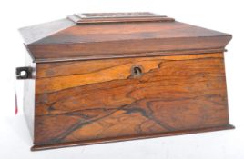 20TH CENTURY ROSEWOOD JEWELLERY BOX CASE