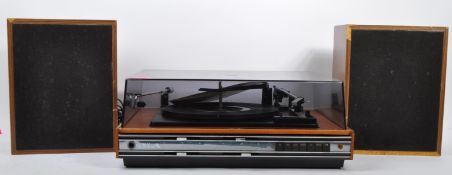VINTAGE 20TH CENTURY HMV RECORD PLAYER W/ SPEAKERS