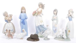 COLLECTION OF LLADRO / NAO PORCELAIN FIGURINES