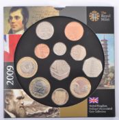 2009 ROYAL MINT UK BRILLIANT COIN SET - KEW GARDEN 50P