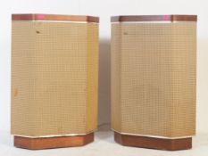 LARGE PAIR OF VINTAGE FLOOR STANDING SPEAKERS BY WHARFEDALE