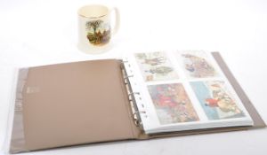 COLLECTION OF FOX HUNTINGG POSTCARDS & MUG