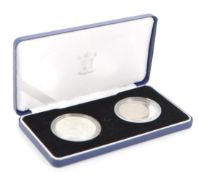 1999 BRITANNIA 1OZ SILVER PROOF BULLION WITH £5 COIN