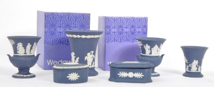 COLLECTION OF WEDGWOOD JASPERWARE CAMEO WARE