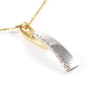RAIMA ITALY 18CT GOLD & DIAMOND PENDANT NECKLACE