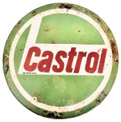 CASTROL - MOTORING INTEREST - ENAMEL ADVERTISING SIGN