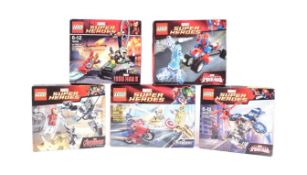 LEGO - COLLECTION OF X5 MARVEL SUPER HERO SETS