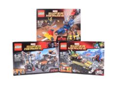 LEGO - MARVEL - COLLECTION OF X3 MARVEL SUPER HERO SETS