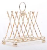 SILVER PLATED GOLF CLUB TOAST RACK