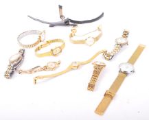 COLLECTION OF NINE LADIES WRIST WATCHES BY ORIS ROTARY & CITIZEN