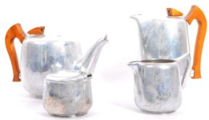 PIQUOT WARE MID CENTURY ALUMINIUM TEA SERVICE