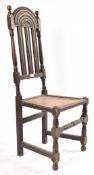 17TH CENTURY OAK SINGLE DINING CHAIR